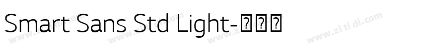 Smart Sans Std Light字体转换